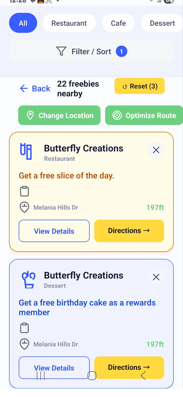 Find Freebies Nearby